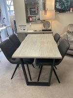 Clifton Fixed Top Dining Table & 4 Dining Chairs