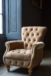 Westminster Armchair in Butterscotch Velvet