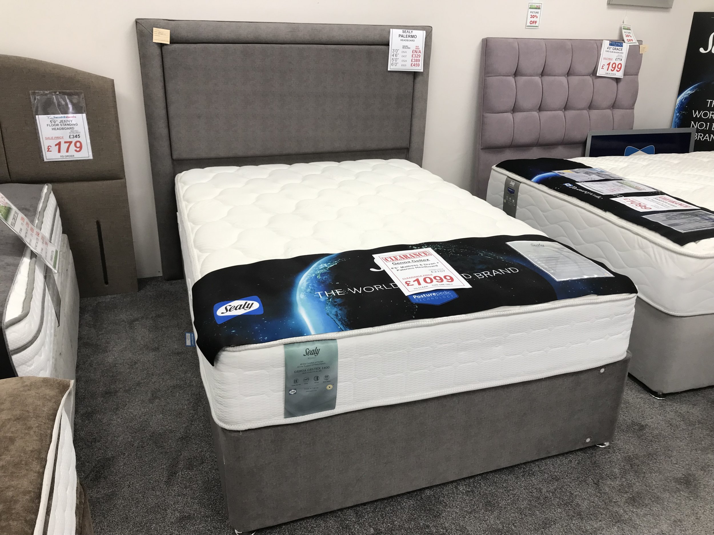 sealy genoa geltex 1400 mattress