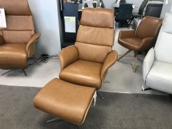 Hjort Knudsen Model 5252 Recliner Chair & Stool