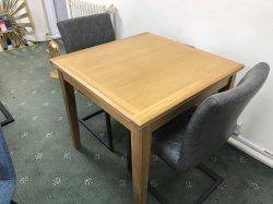 Hardwick Fixed Top Square Dining Table & 2 x CH22 Cumbria Dining Chairs