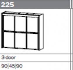 Ravello 225cm Sliding Door Wardrobe