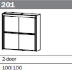 Ravello 201cm Sliding Door Wardrobe