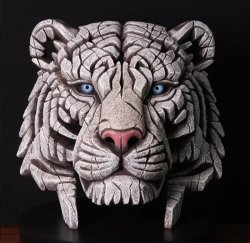 Tiger Bust White