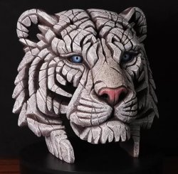 Tiger Bust White