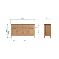 Kendal 4 Door Sideboard