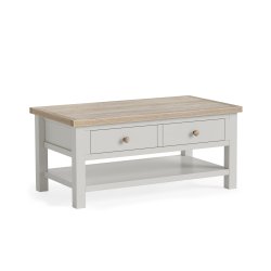 Dukeries Wellow Coffee Table with Shelf