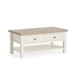 Dukeries Wellow Coffee Table with Shelf