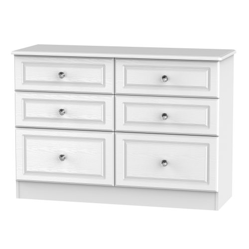 Welcome Crystal 6 Drawer Midi Chest | Eyres Furniture