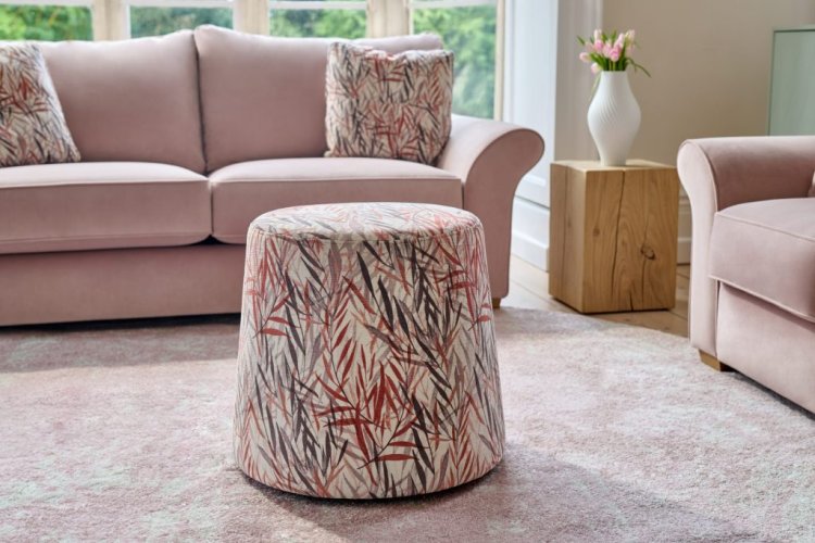 Collins & Hayes Tall Round Footstool